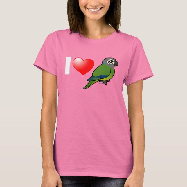 I Love Dusky-headed Conures T-Shirt (Front)