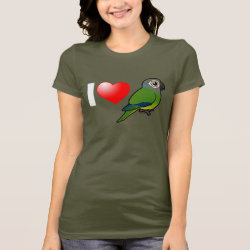 I Love Dusky-headed Parakeets Women's Bella Jersey T-Shirt