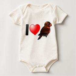 I Love Dusky Lories Infant Organic Creeper