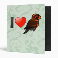 I Love Dusky Lories Avery Signature Binder 8.5x11