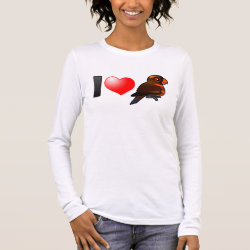 I Love Dusky Lories Women's Basic Long Sleeve T-Shirt