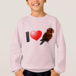 I Love Dusky Lories Kids' American Apparel Organic T-Shirt
