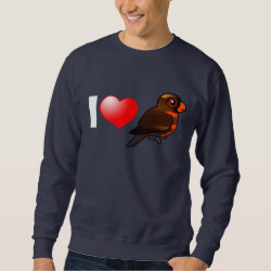 I Love Dusky Lories Men's Basic Sweatshirt