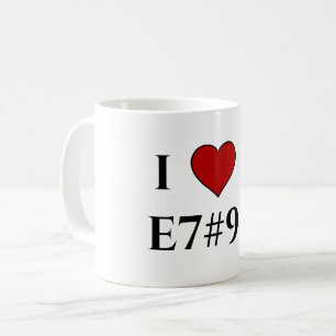 I Love E7#9 Coffee Mug