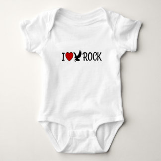 I Love Eagle Rock California Red Heart Baby Bodysuit