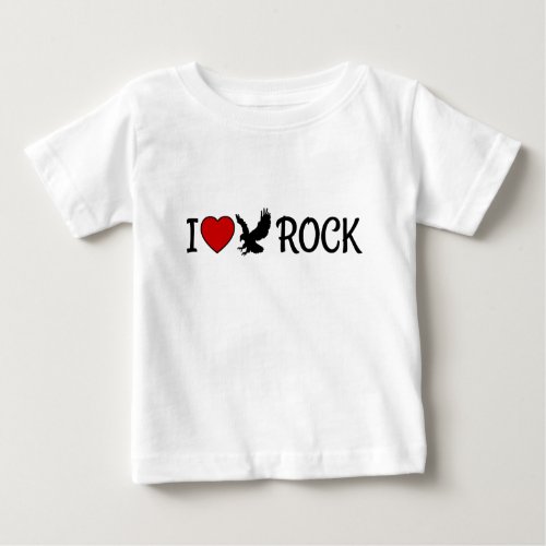 I Love Eagle Rock California Red Heart Baby T_Shirt