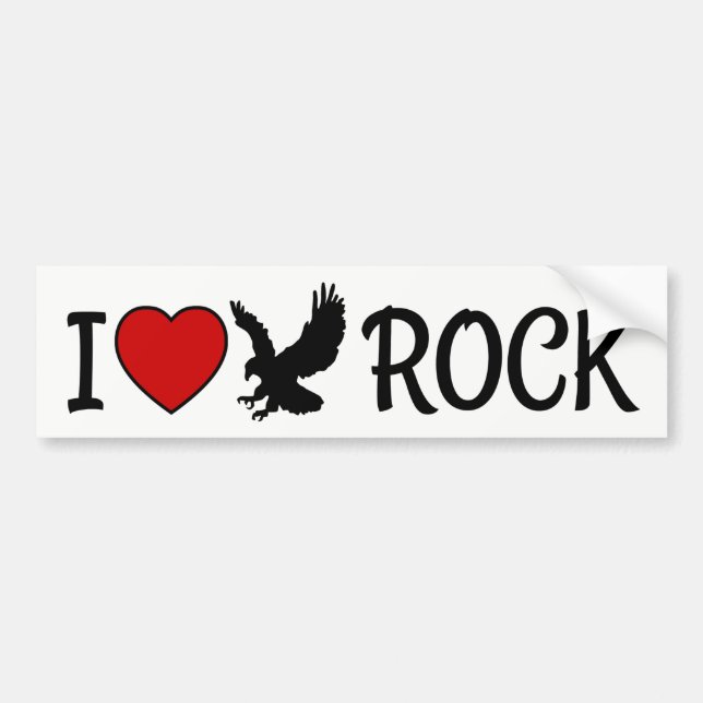 I Love Eagle Rock California Red Heart Bumper Sticker (Front)