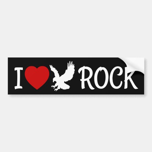 I Love Eagle Rock California Red Heart Bumper Sticker