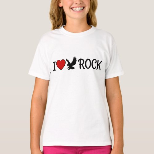 I Love Eagle Rock California Red Heart T_Shirt