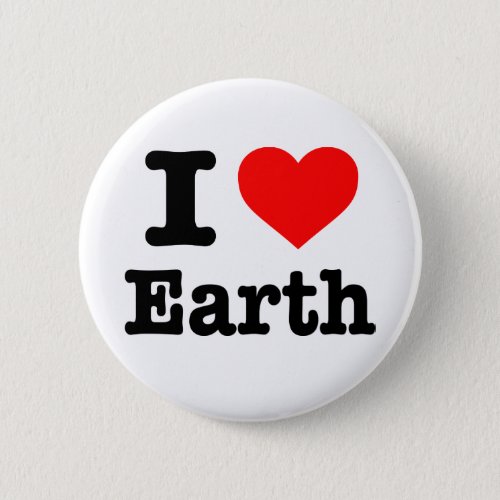 I love Earth button