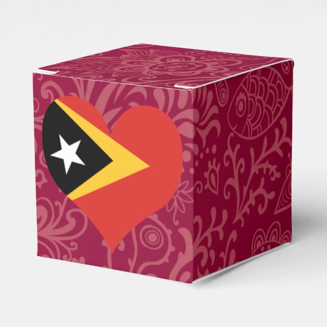 I Love East+Timor Favor Boxes (Front Side)