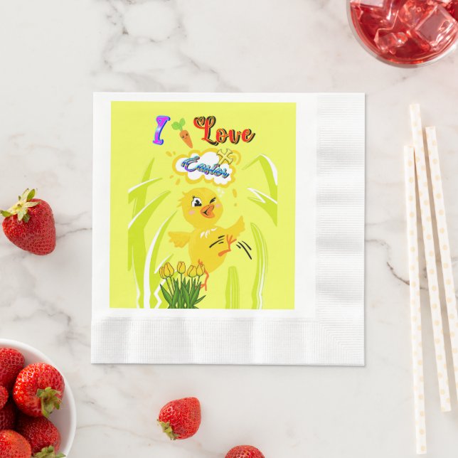 I Love Easter Napkins (Insitu)
