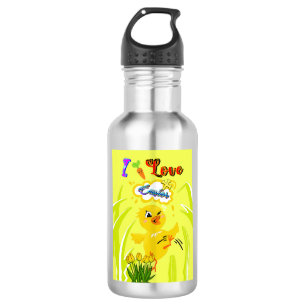 I Love Easter Stainless Steel Water Bottle