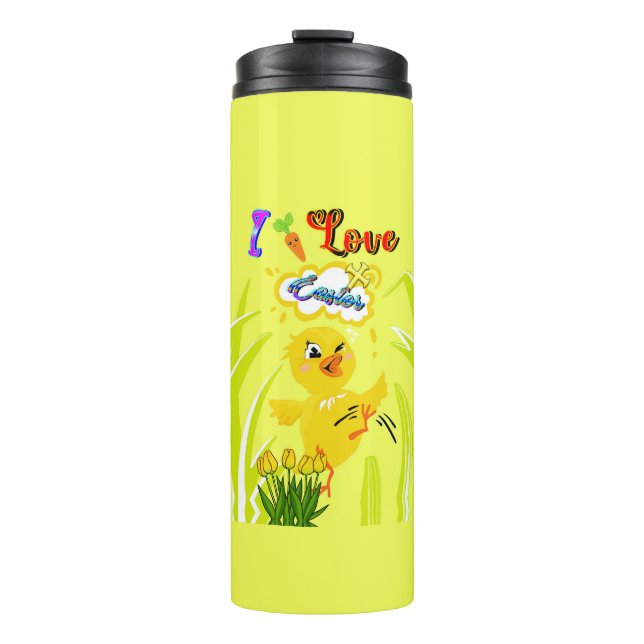 I Love Easter Thermal Tumbler (Front)
