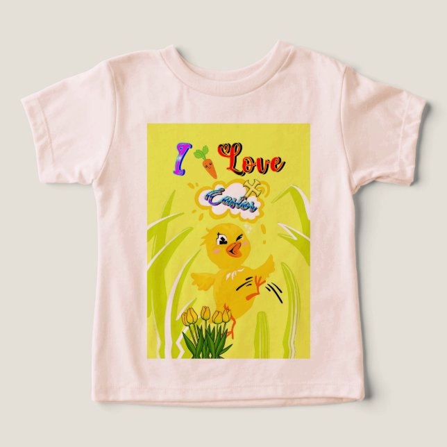 I Love Easter Toddler T-shirt (Design Front)