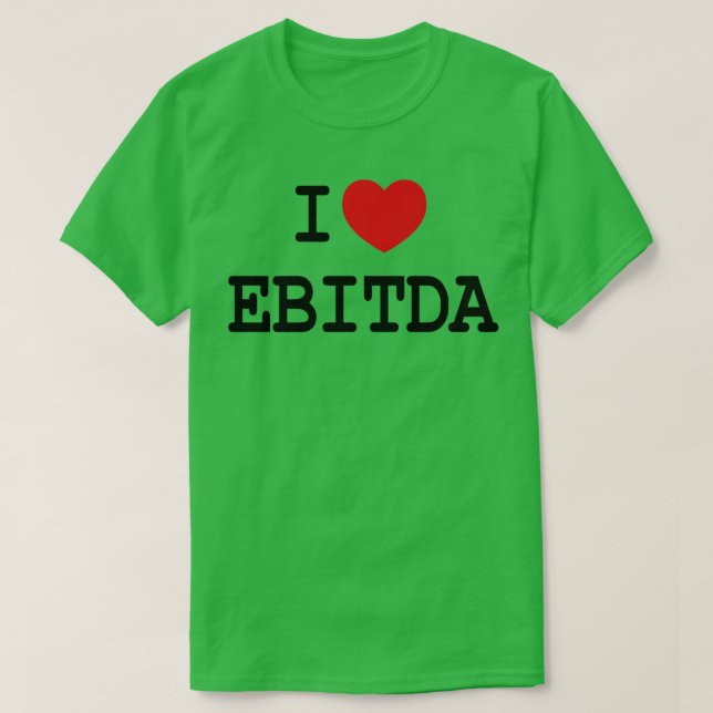I Love EBITDA Funny Hiking Sleeveless T-Shirt (Design Front)