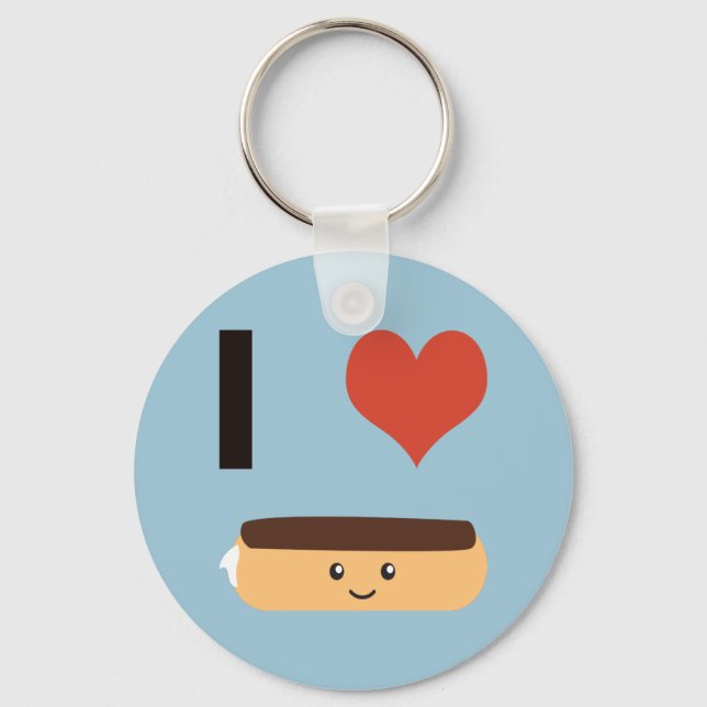 I love Eclairs Keychain (Front)