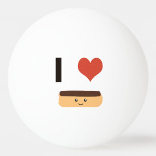 I love Eclairs Ping-Pong Ball