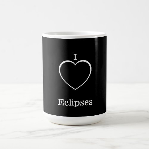 I Love Eclipses mug with cute eclipsing hearts