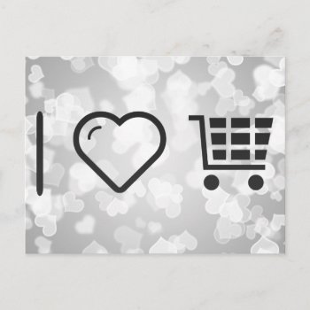 I Love Ecommerce Carts Postcard by iLoveSuperStore at Zazzle