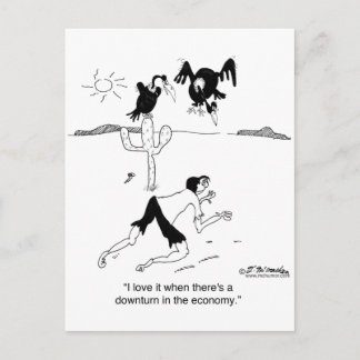 I Love Economic Downturns Postcard