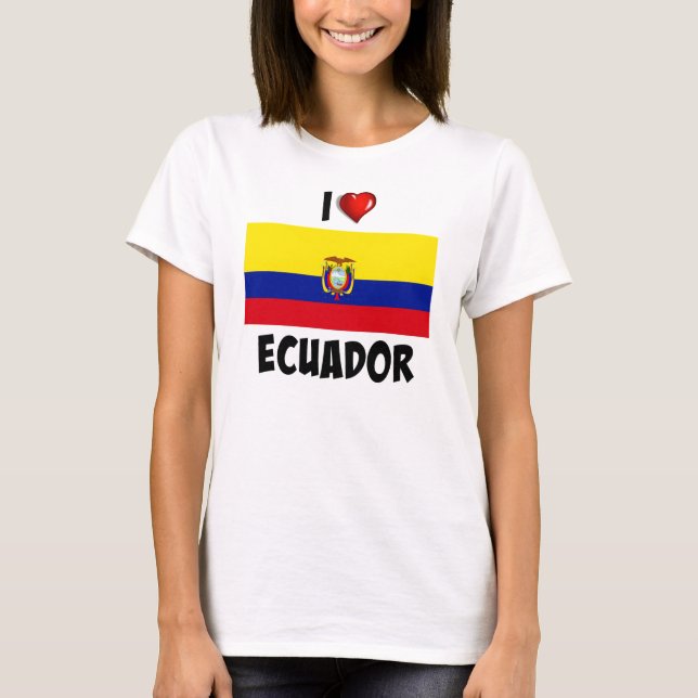 I Love Ecuador T-Shirt (Front)