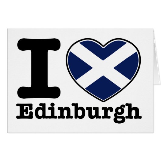 I love Edinburgh Cards (Front Horizontal)