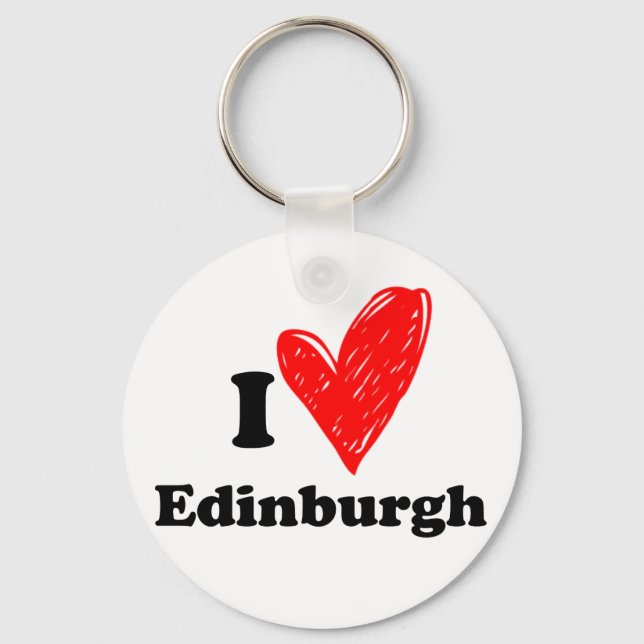 I love Edinburgh Keychain (Front)