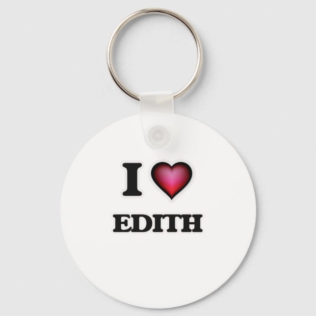 I Love Edith Keychain (Front)