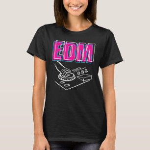 I Love Edm For Parties And Festivals Drawn Vintage T-Shirt