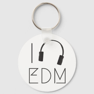 I love EDM Keychain