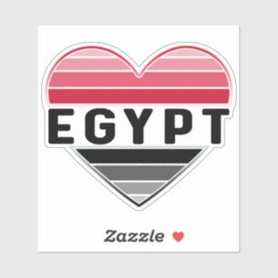 I Love Egypt, Egyptian Heart Sticker