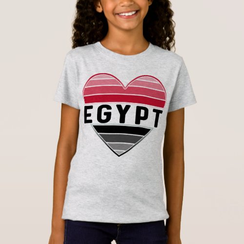I Love Egypt Egyptian Heart T_Shirt