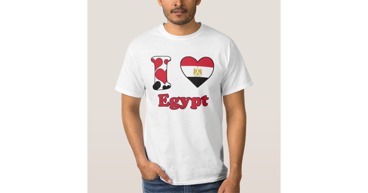 bryst Donau Ejendommelige I love Egypt T-Shirt | Zazzle
