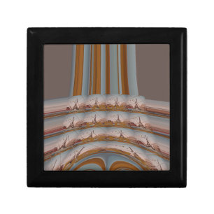 I Love Eiffel Tower Paris With Love blue sky colo Jewelry Box