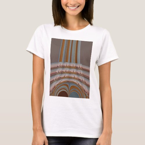 I Love Eiffel Tower  Paris With Love blue sky colo T_Shirt