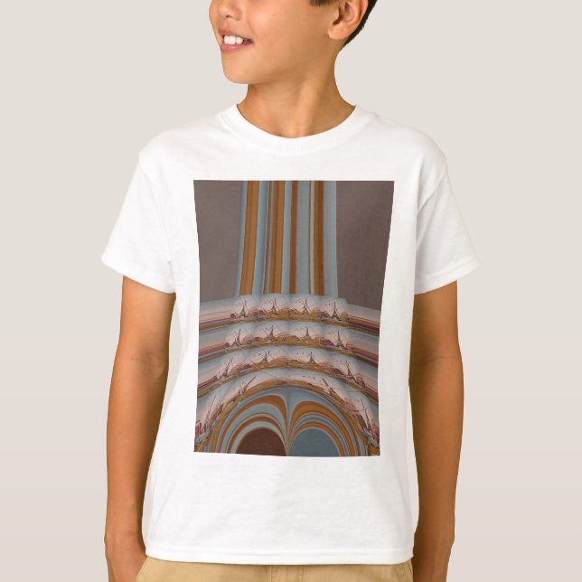 I Love Eiffel Tower  Paris With Love blue sky colo T-Shirt (Front)