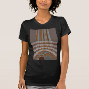 I Love Eiffel Tower Paris With Love blue sky colo T-Shirt