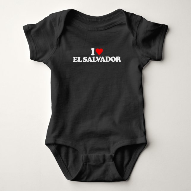 I LOVE EL SALVADOR BABY BODYSUIT (Front)