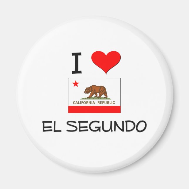 I Love EL SEGUNDO California Magnet (Front)