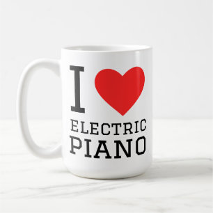 I love electric piano coffee mug