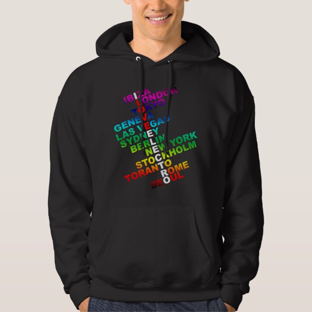 I Love Electro Worldwide Hoodie (Front)