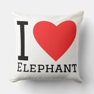 I love elephant throw pillow