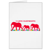 I Love Elephants (Red) (Front)