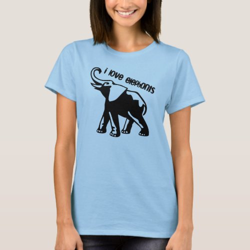 I Love Elephants Shirt