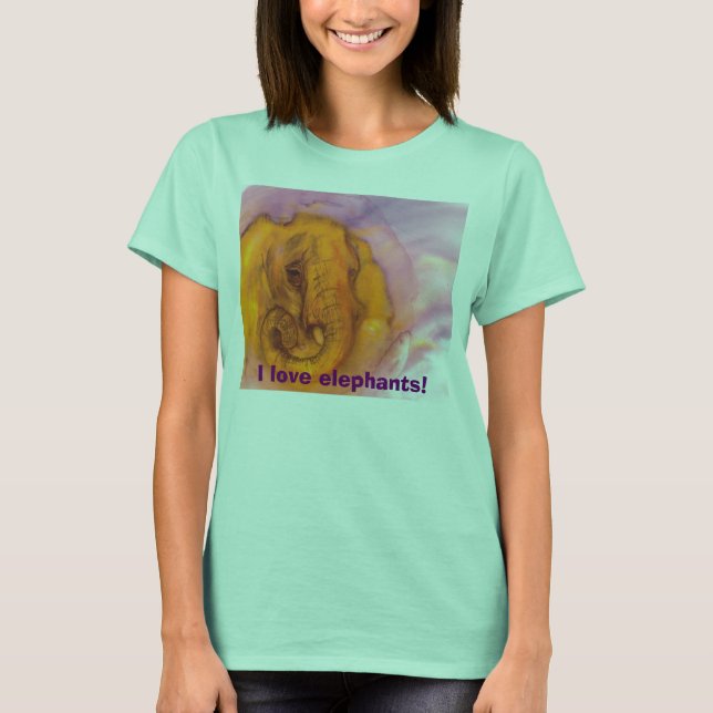 I love elephants! T-Shirt (Front)