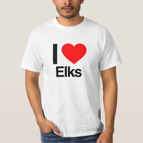 i love elks T_Shirt