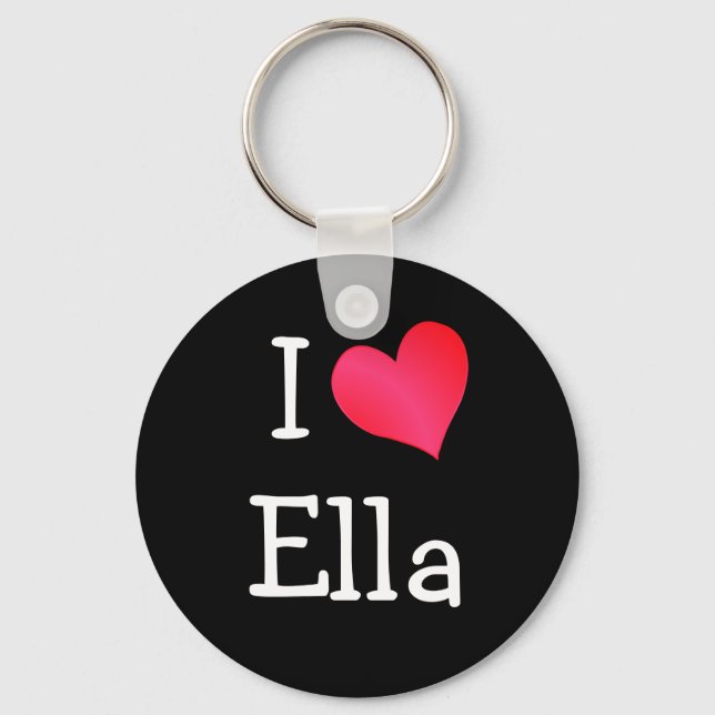 I Love Ella Keychain (Front)