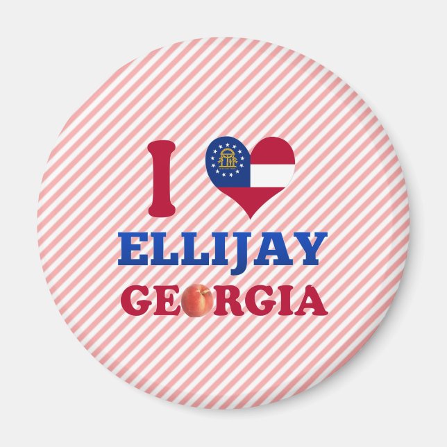 I Love Ellijay, Georgia Magnet (Front)