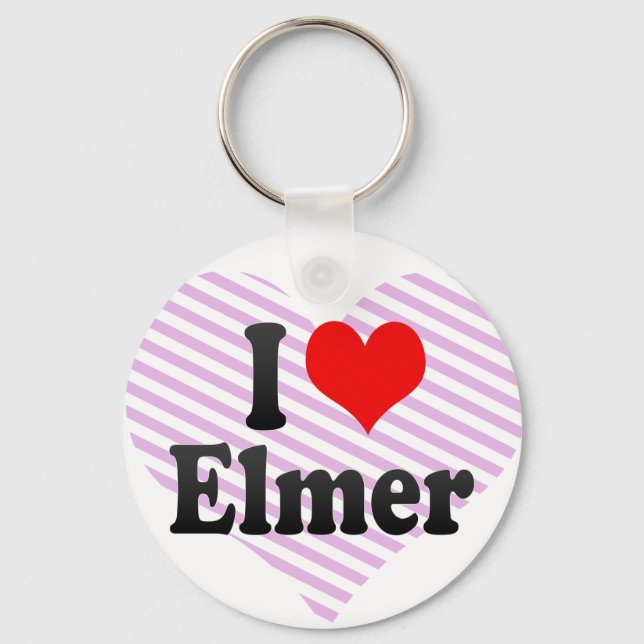 I love Elmer Keychain (Front)
